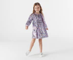 Gem Look Girls' Sequins All-Over Dress - Purple/Multi