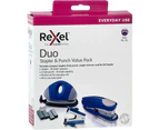 Rexel Duo Stapler Hole Punch Staples Remover Value Pack Set Kit