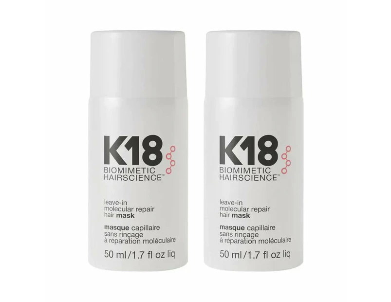 K18 Leave-In Molecular Repair Hair Mask 2 x 50ml