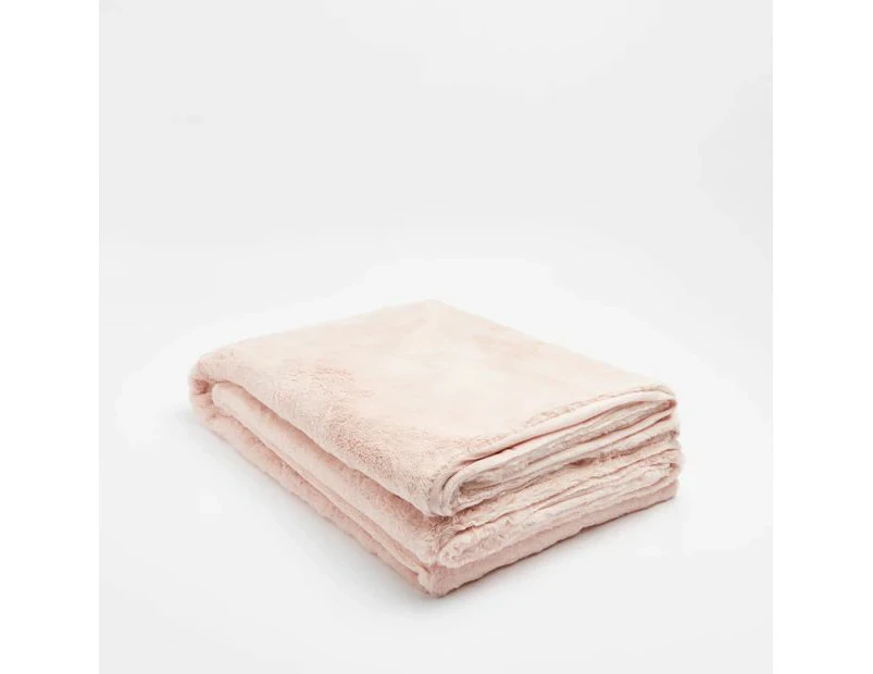 Target Micro Faux Mink Blanket - Pink