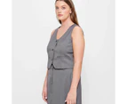 Scoop Neck Waistcoat - Lily Loves - Grey