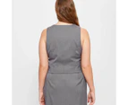 Scoop Neck Waistcoat - Lily Loves - Grey