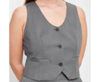 Scoop Neck Waistcoat - Lily Loves - Grey