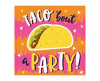 Fiesta Fun Taco Small Napkins / Serviettes (Pack of 16)