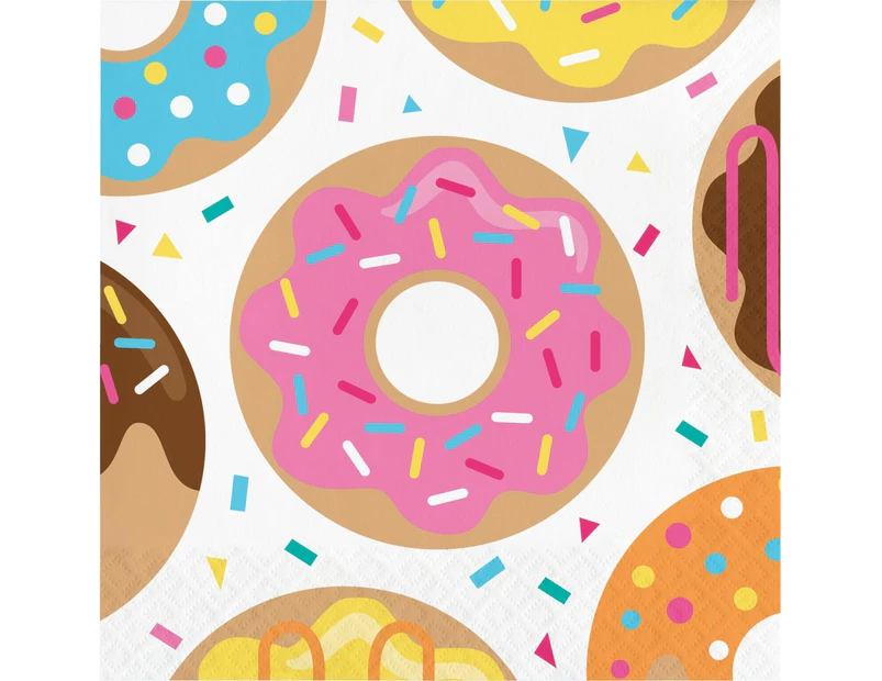 Donut Time Large Napkins / Serviettes (Pack of 16)