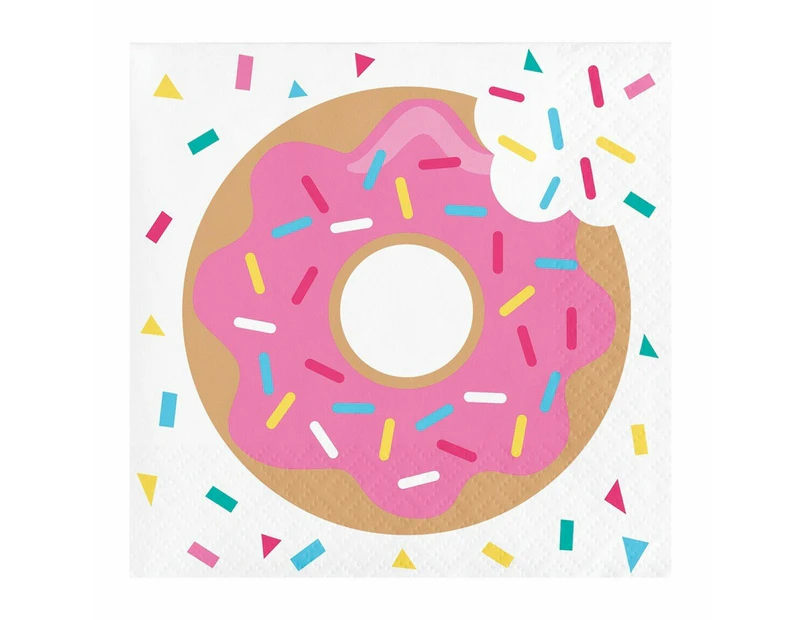Donut Time Small Napkins / Serviettes (Pack of 16)