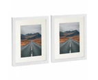 Nicola Spring Photo Frames with 5" x 7" Mount - 8" x 10" - White/Ivory - Pack of 2
