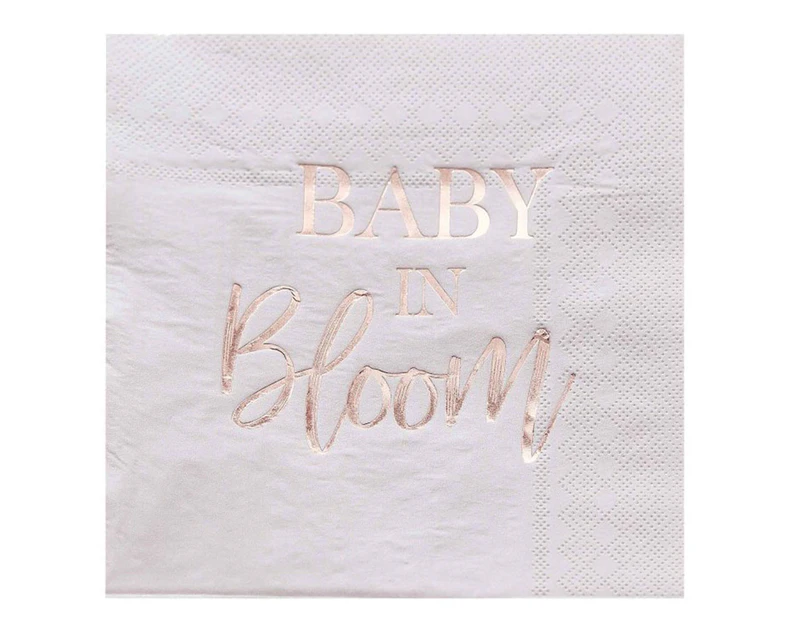 Baby Shower Baby in Bloom Lunch Napkins 16 Pack