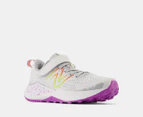 New Balance Girls' Dynasoft Nitrel v5 Running Shoes - Quartz Grey/Cosmic Rose/Neon Dragonfly