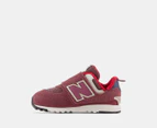 New Balance Toddler Girls' 574 Sneakers - Washed Burgundy/Navy