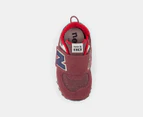 New Balance Toddler Girls' 574 Sneakers - Washed Burgundy/Navy