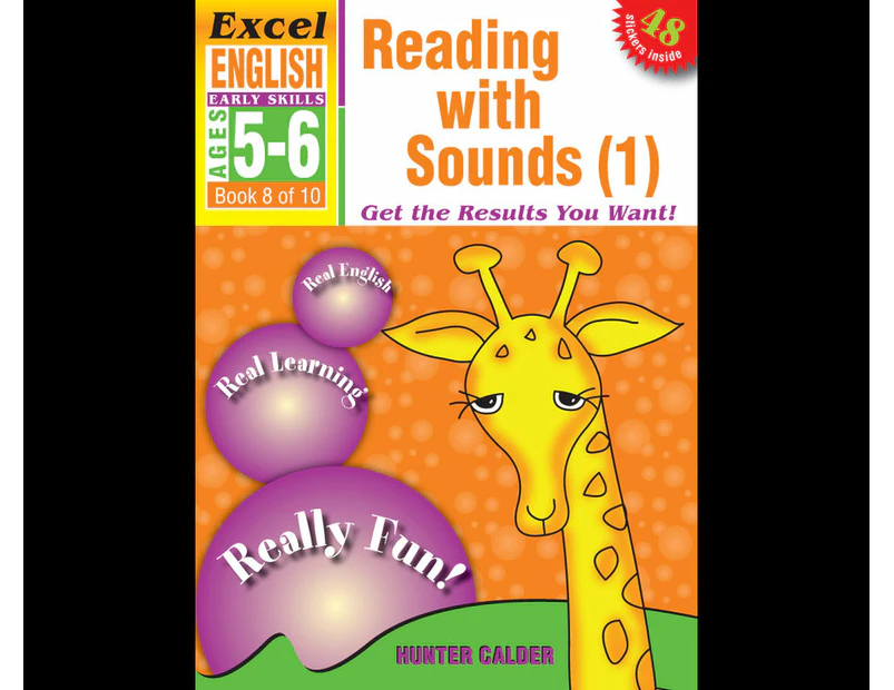 Excel Early Skills - English Book 8 Reading With Sounds 1 : Excel English Early Skills Ages 5-6: Book 8 of 10