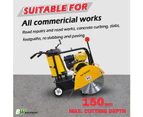 BWM 20" Commercial Floor Concrete Saw -Robin 14HP Engine Bonus Diamond Blade(Q450)