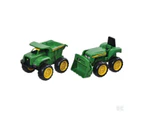 John Deere 15cm Kids Sandbox Vehicle Play/Toys/2y+ Tractor w/ Dump Truck Green