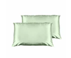 Casa Decor Luxury Satin Pillowcase Twin Pack Size With Gift Box Luxury Sage Green