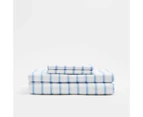 Target Stonewash Printed Sheet Set - Noah Stripe - Blue