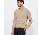 Roll Neck Knit Jumper - Preview - Neutral