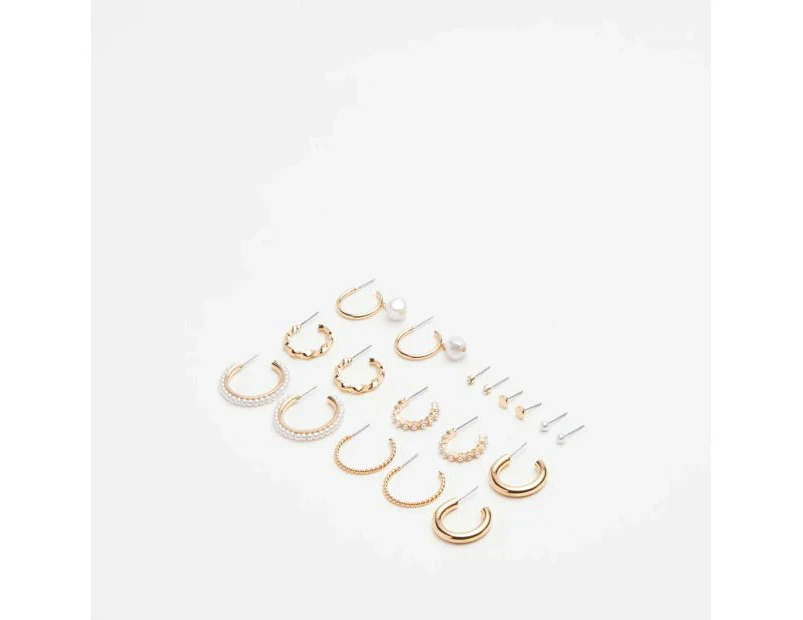 Target 9 Pack Mixed Pearl Earrings