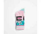 Hatsune Miku Girls Crew Socks 3 Pack - Multi