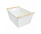 Rectangle Bamboo Handle Basket - Anko