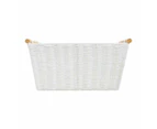 Rectangle Bamboo Handle Basket - Anko