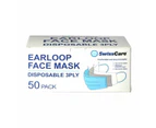 SwissCare 3Ply Disposable Face Mask Blue - 50 pack