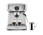 Sunbeam EM4300S Mini Barista Silver Espresso Coffee Machine