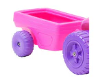 Avoca ATV Push Kick Trike w/ Trailer Junior/Toddler/Kids 1-3y Ride-On Toy Pink