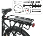 Sturdy Bike Rear Rack Seat Luggage Carrier Bicycle Mountain Mount Pannier Black