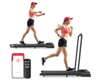 Advwin Walking Pad 8km/h Electric Treadmill 2 IN 1 Home Gym Foldable Compact Running Machine Under Desk Walking Machine Black