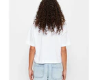 Target Boxy Crop T-Shirt - White