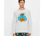 Cookie Monster Pyjama Sleep Set - Grey