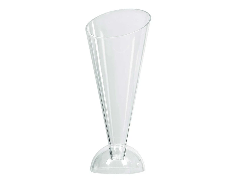 Mini Catering Cone Stands Clear Plastic 40 Pack