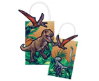 Dinosaur Jurassic Into The Wild Paper Loot Favour Kraft Bags 8 Pack