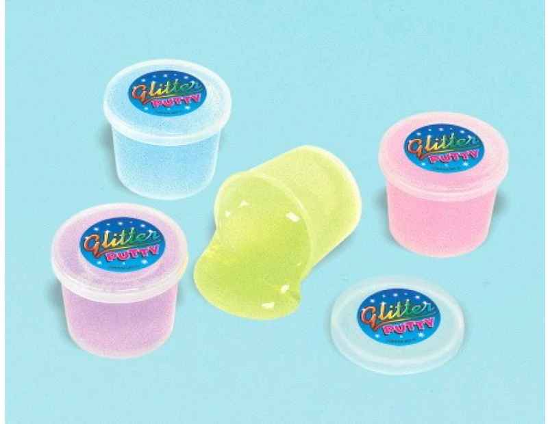 Mini Glitter Putty Favours 12 Pack