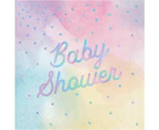 Rainbow Pastel Party Supplies Baby Shower Lunch Napkins 16 Pack