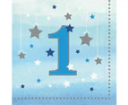 Twinkle Twinkle One Little Star Boy 1st Birthday Lunch Napkins 16 Pack