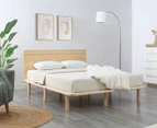 Lifely Cali Natural Wooden Pinewood Bed Frame