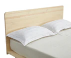 Lifely Cali Natural Wooden Pinewood Bed Frame