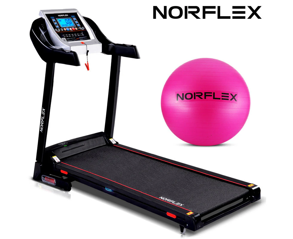 NORFLEX New Electric Treadmill Auto Incline Home Gym Exercise Fitness Gym Ball