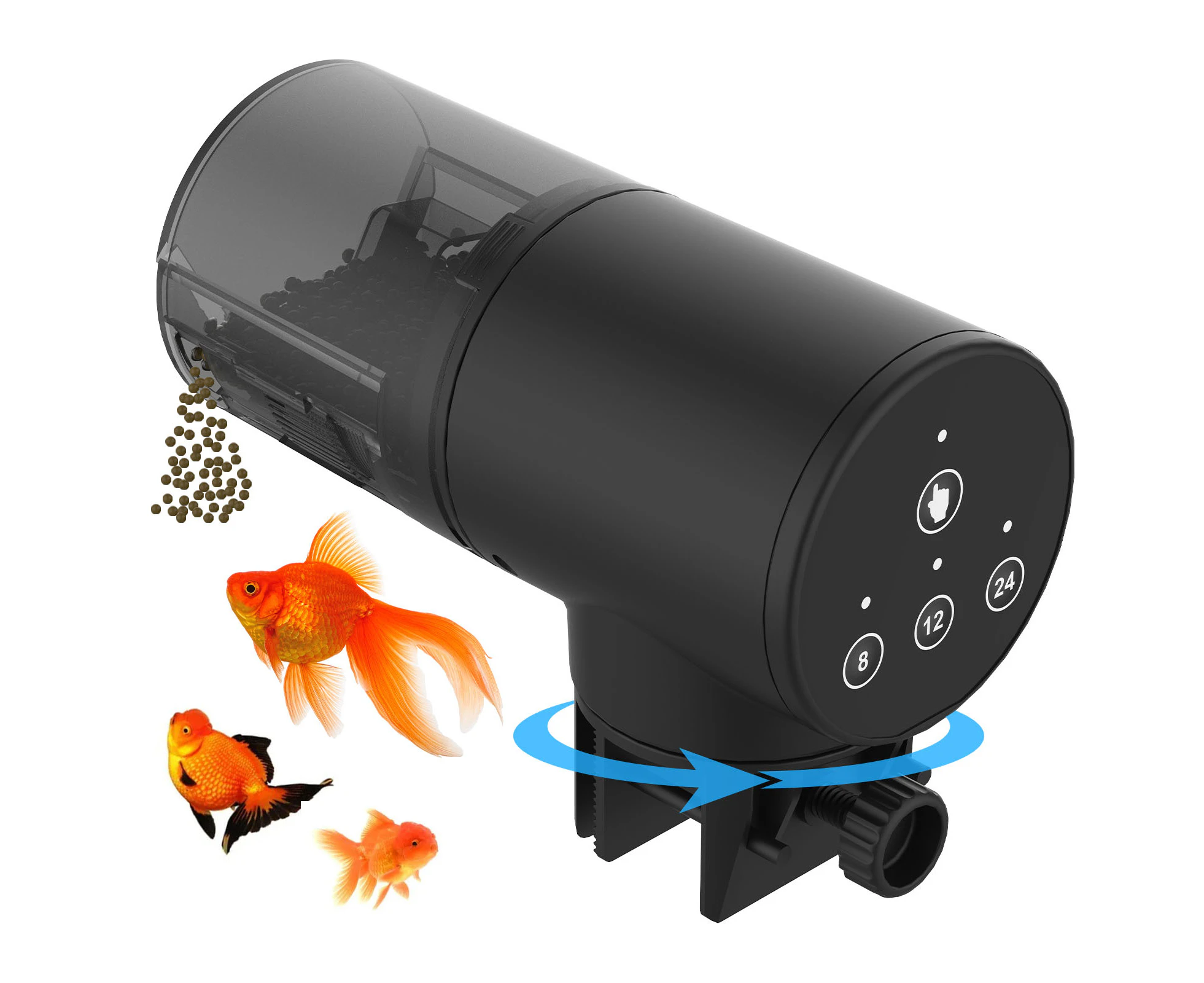 ADVWIN Automatic Fish Feeder Aquarium Timer Food Dispenser Large Capacity