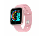 Waterproof Bluetooth Smart Watch Fitness Tracker Watch With Heart Rate Blood Pressure Activity Tracker Band Bracelet - Pink