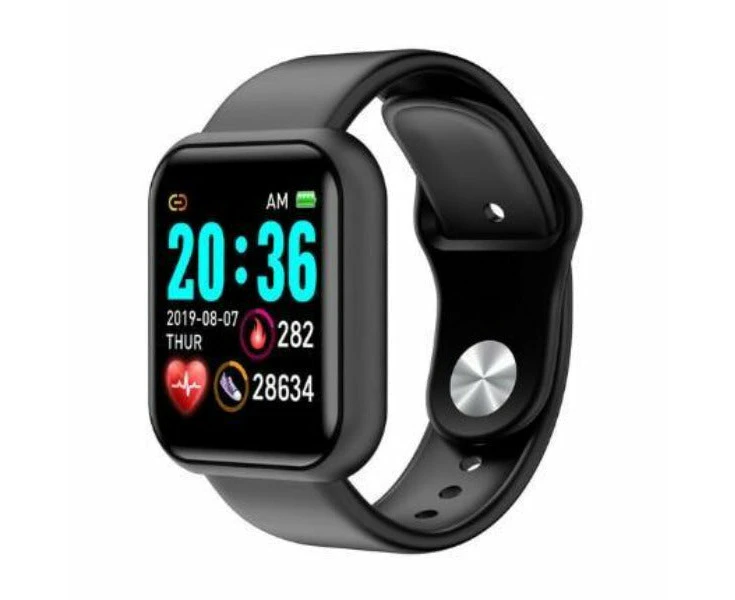 Smart Fitness Tracker Watch Waterproof Smart Fitness Watch Heart Rate Blood Pressure Monitor Tracker Band Bracelet - Silver