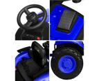 Mazam Ride On Car Tractor XL Size W/ Trailer Kids 12V Remote Electric Toddlers Blue