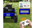 Mazam Ride On Car Tractor XL Size W/ Trailer Kids 12V Remote Electric Toddlers Blue