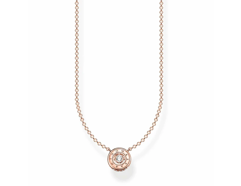 THOMAS SABO Sparkling Circles Rose Gold Necklace