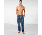 Mitch Dowd - Men's Circle Geo Cotton Flannel Sleep Pant - Navy