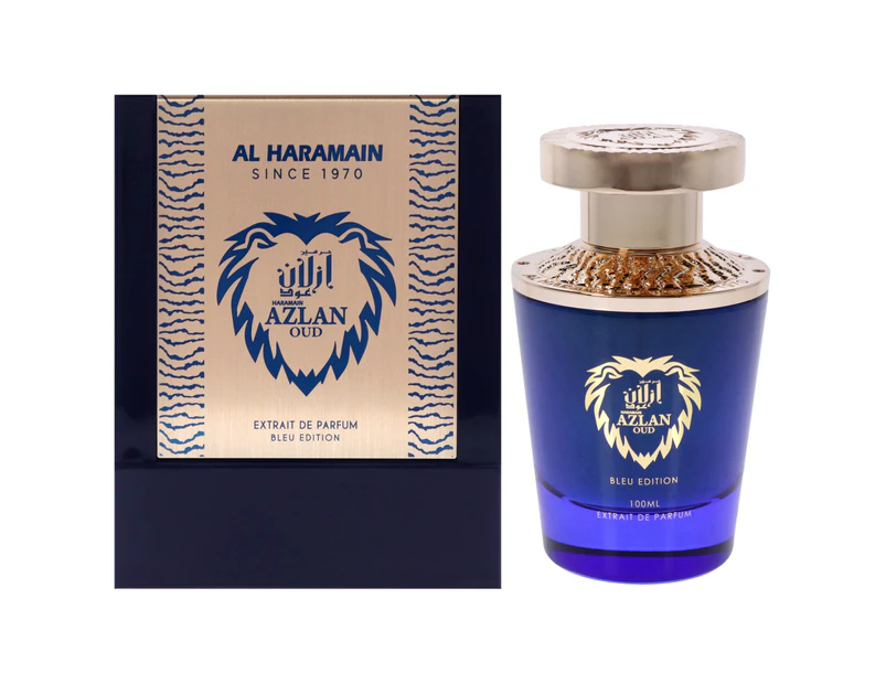 Al Haramain Azlan Oud Bleu Edition By Al Haramain Eau De Parfum Spray 3.4 Oz