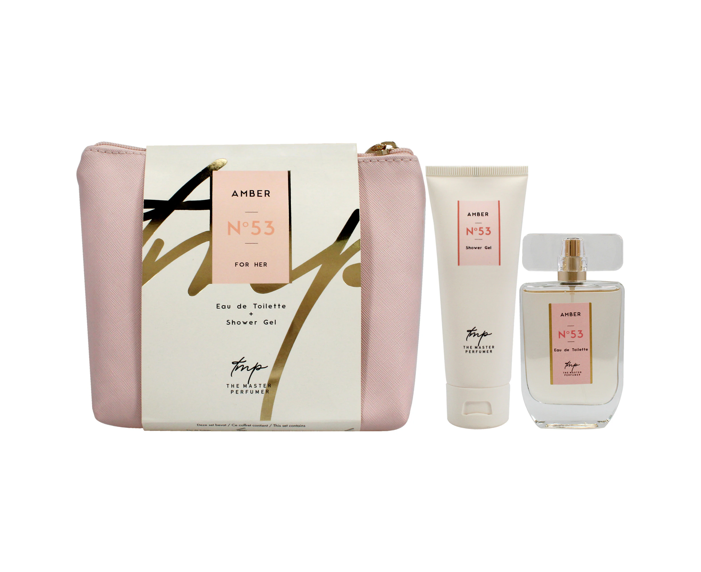 The Master Perfumer Amber N53 for Women 2 Pc Gift Set 1.7oz EDT Spray, 2.5oz Shower Gel