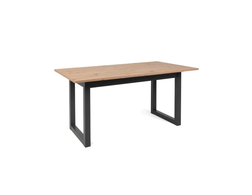 Denver Dining Table Modern Extendable 160-200cm Dining Furniture oak & black